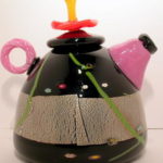 R.K.S Glass - Black Teapot