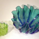 Epiphany Glass - Spring Green/Aqua Bowl