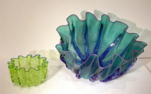 Epiphany Glass - Spring Green/Aqua Bowl