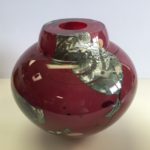 Solin Glass - Small Maroon Bowl