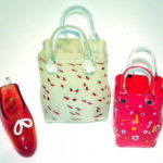 Hot Glass Studios - Handbag and Shoes Red and White