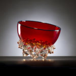 Axiom Glass - Red Thorn Vessel