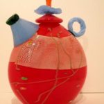 R.K.S Glass - Red Teapot