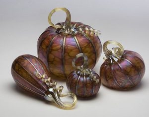 C&H Glass Works - Burgundy Pumpkins