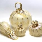 C&H Glass Works - Ivory Pumpkins