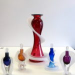 Vitrix Hot Glass Studio - Perfume Bottles and Ruby Vase