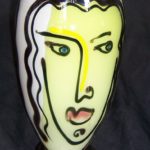 Bernstein Glass - Vase Form with Face