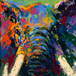 Leroy Neiman - Elephant Triptych