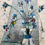 Fleurs Abstracto IX, 50"x50"